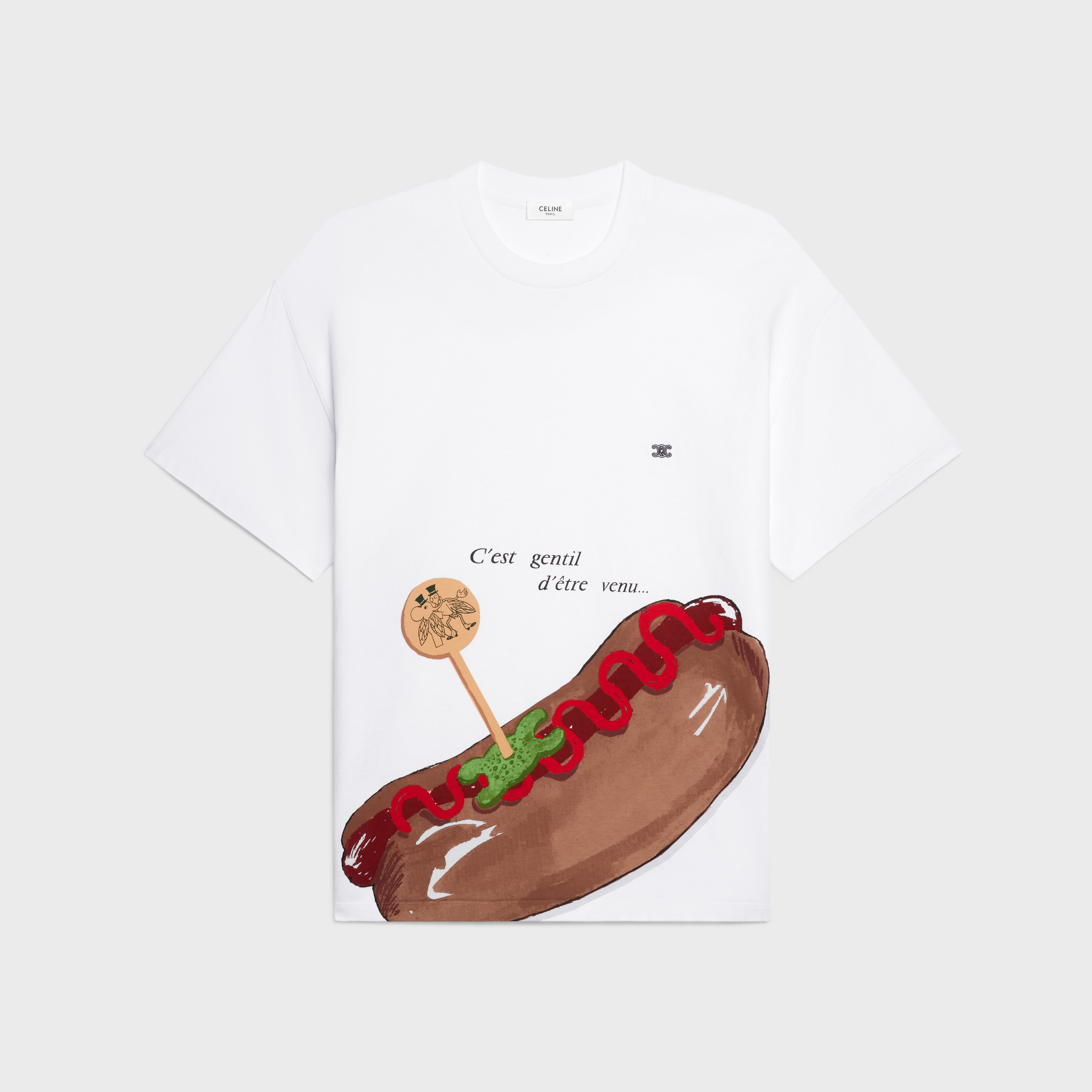 HARRY'S BAR PARIS t-shirt IN cotton jersey - OPTIC WHITE | CELINE